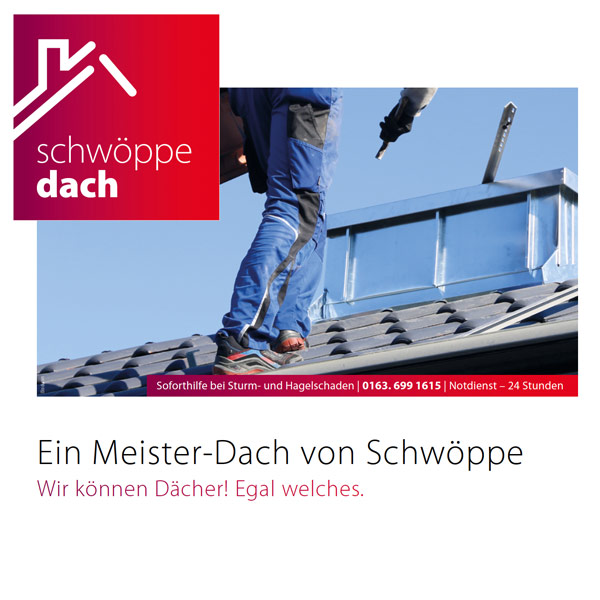 Broschüre Schwöppe Dachdecker Bergisch-Gladbach